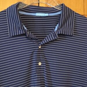 J Mclaughlin Golf Polo Shirt Blue Mens Size Large